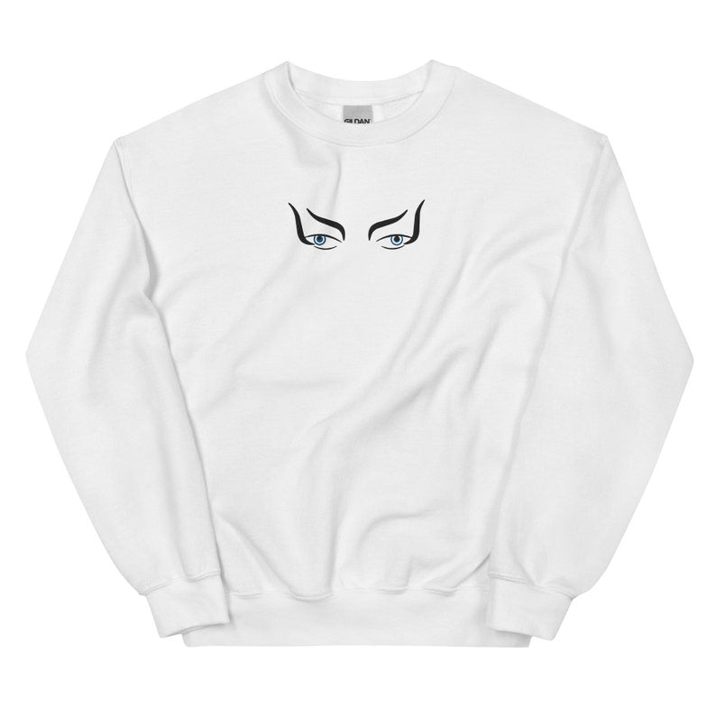Labyrinth Embroidered Jareth Eyes Crewneck Sweatshirt