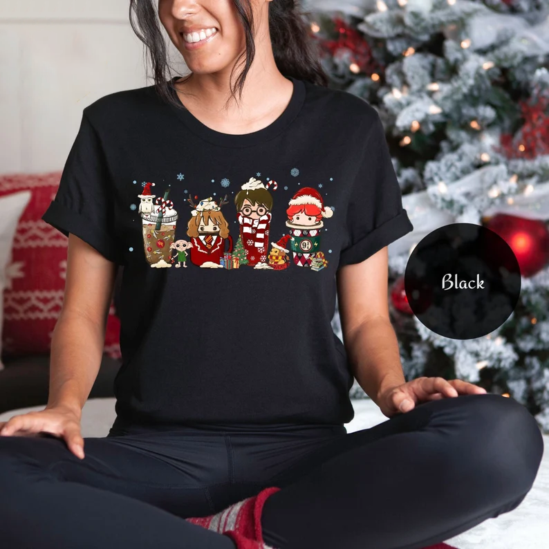 Harry Potter Christmas Coffee T-shirt