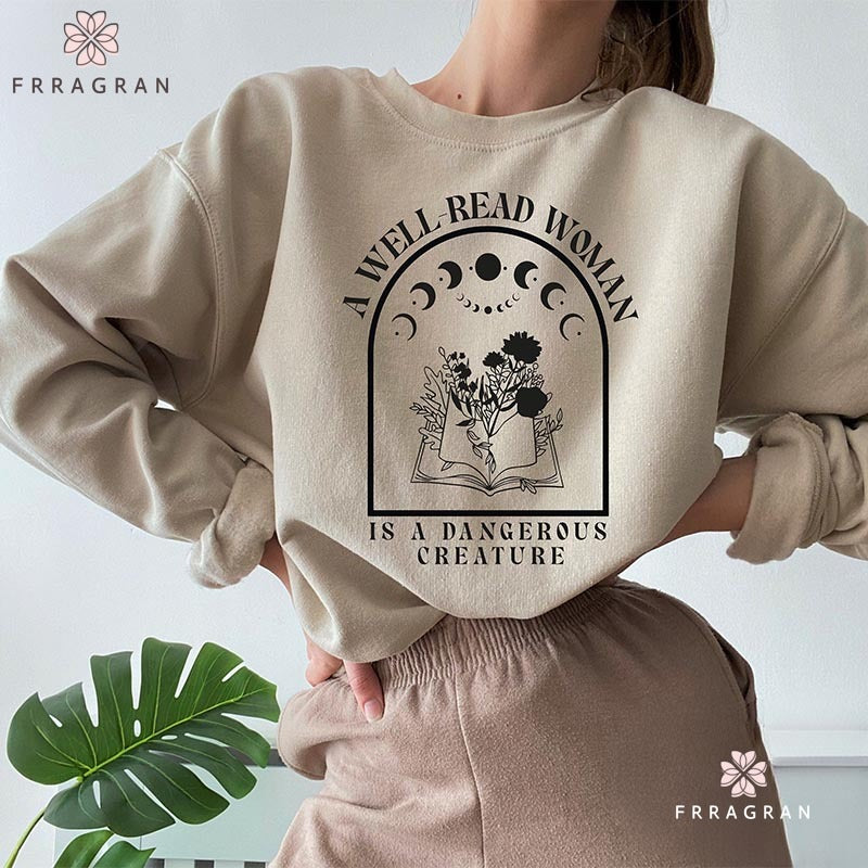 Book Lover A Well Read Woman Sweatshirt