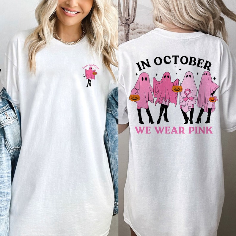 In October We Wear Pink Ghost T-shirt