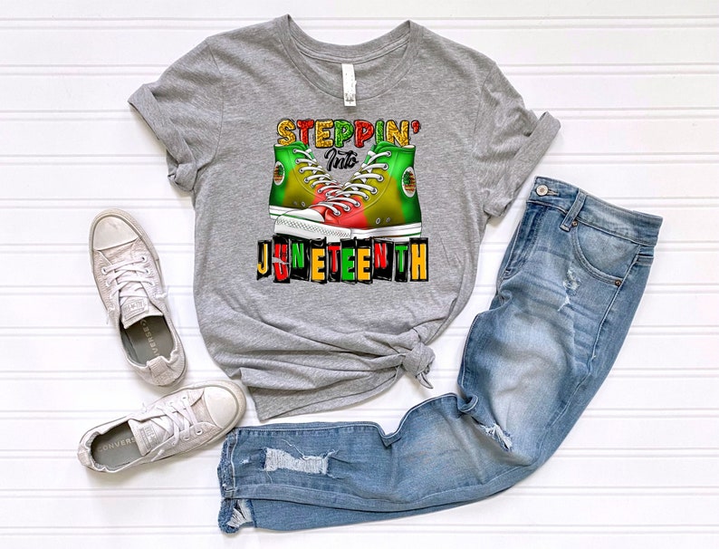 Steppin' Into Juneteenth Casual T-shirt