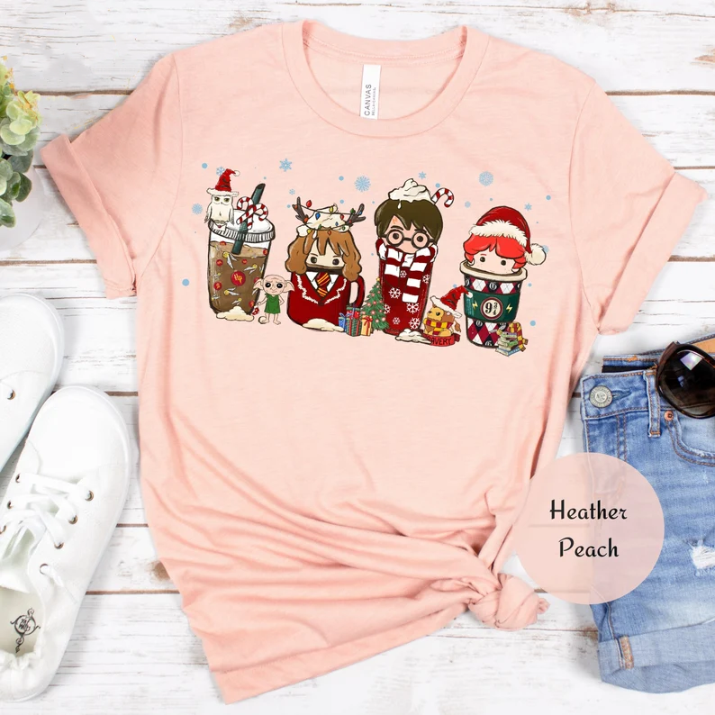 Harry Potter Christmas Coffee T-shirt