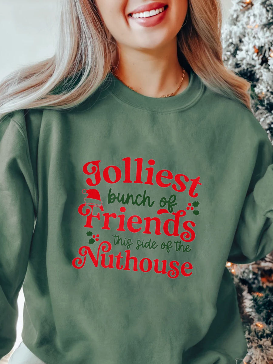 Jolliest Bunch Of Assholes Christmas Sweatshirt