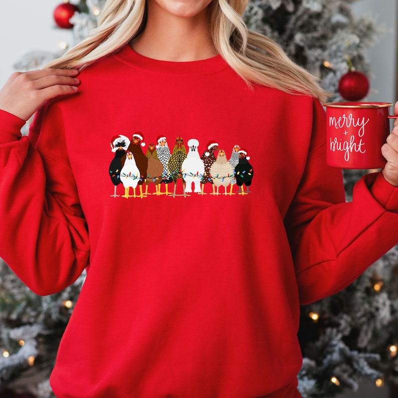 Christmas Chickens Sweatshirt