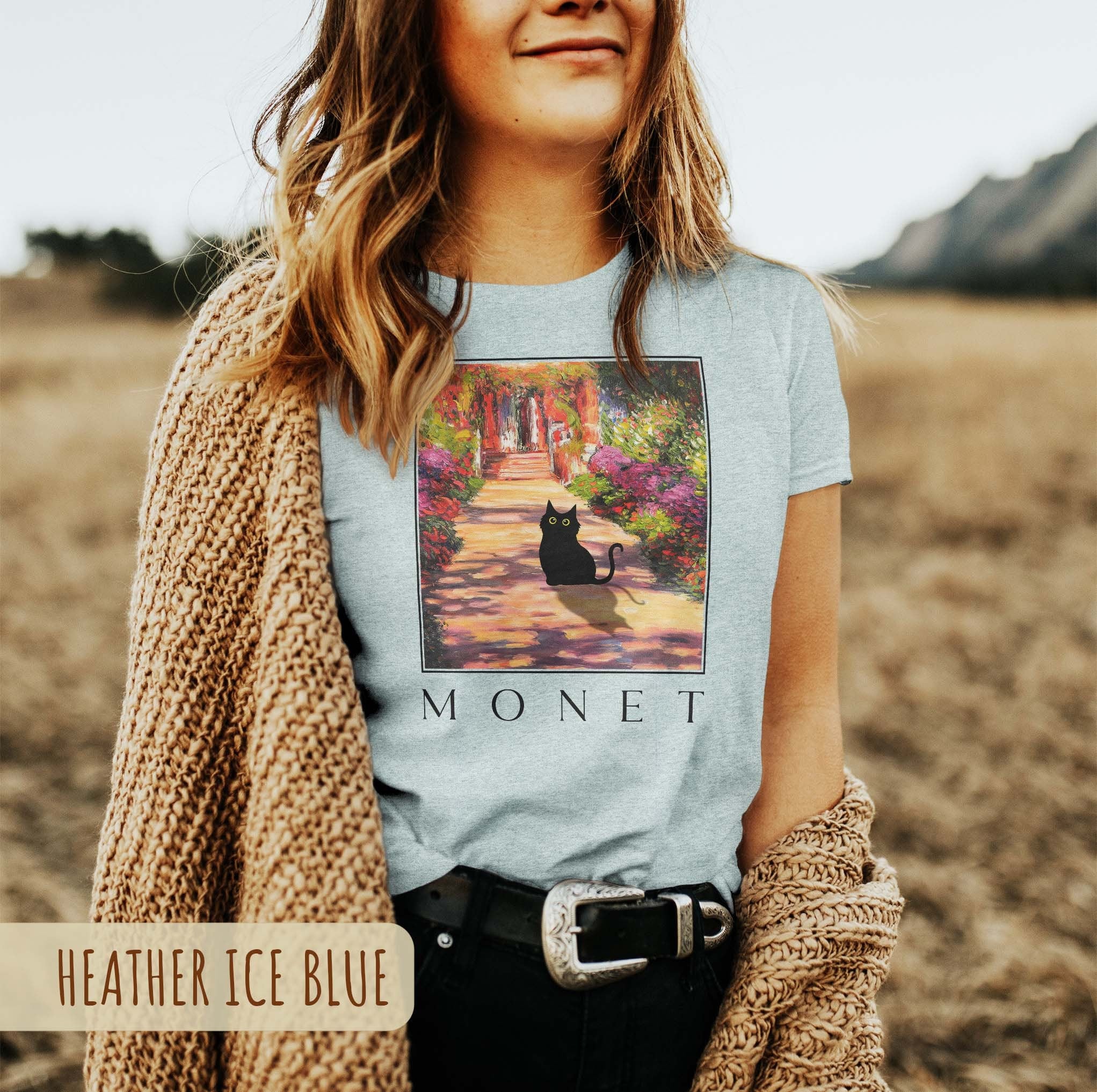 Monet Garden Cat T-Shirt