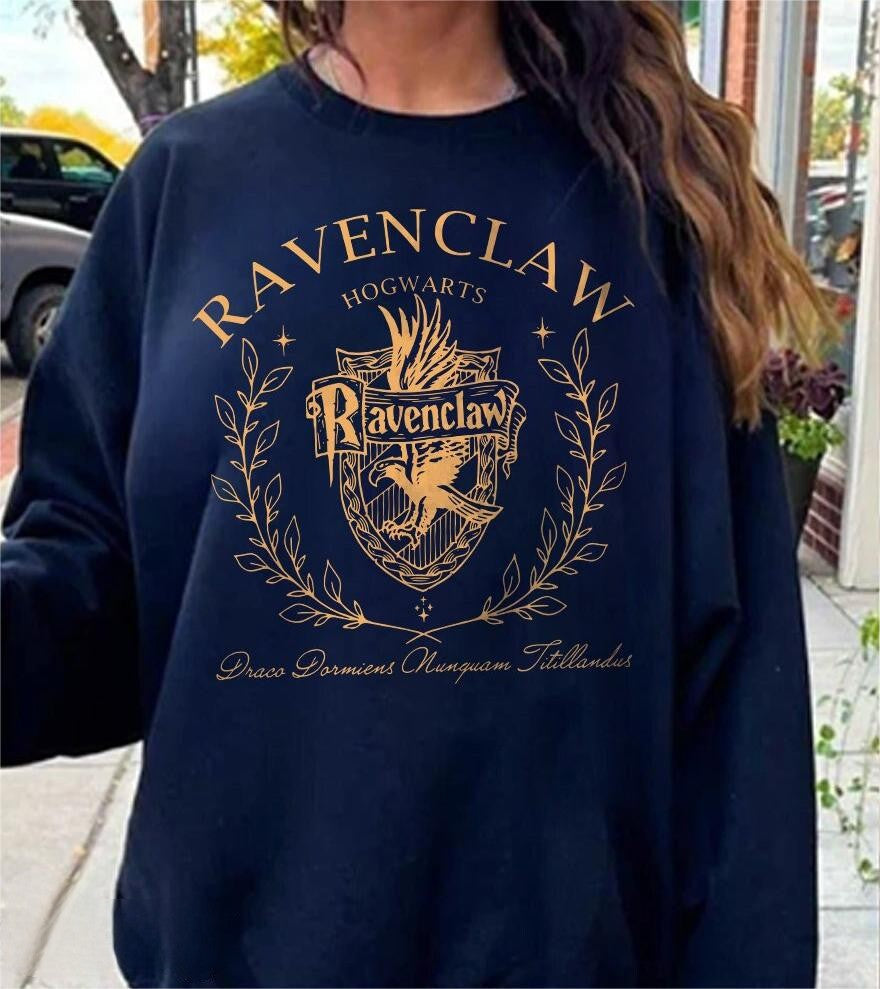 Retro Magical Wizard Castle Crewneck Sweatshirt