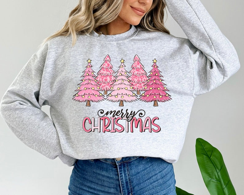 Christmas Tree Casual Crewneck Sweatshirt