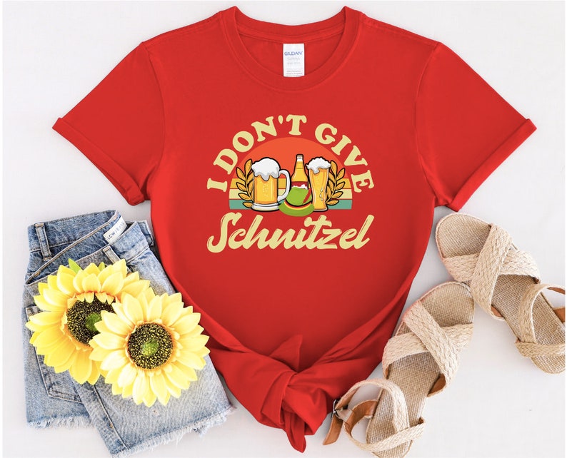 I Don't Give A Schnitzel Oktoberfest Casual T-shirt