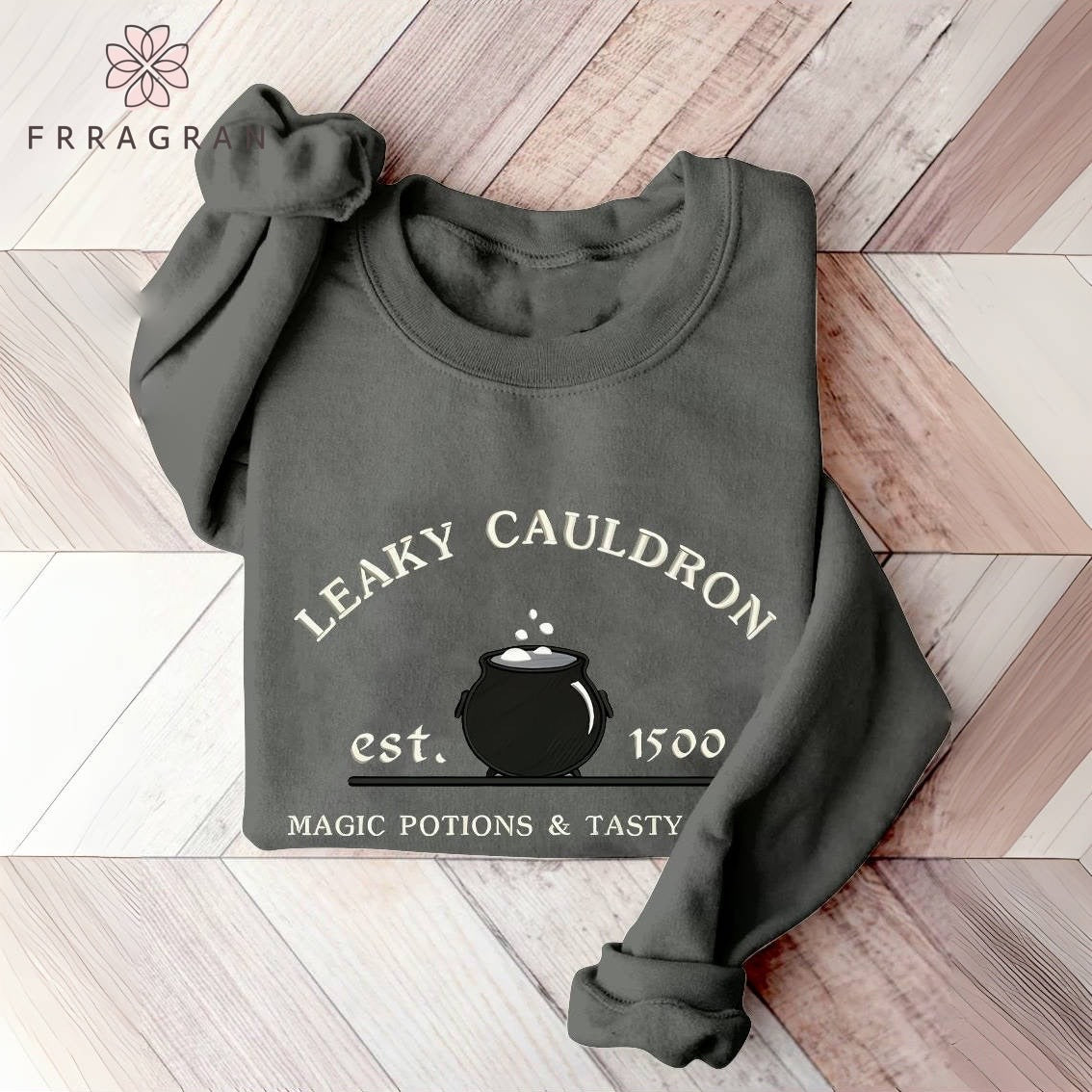 Leaky Cauldron Wizard Book Print Casual Sweatshirt