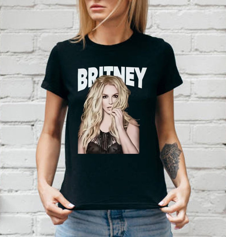 Britney Spears Print Casual T-shirt