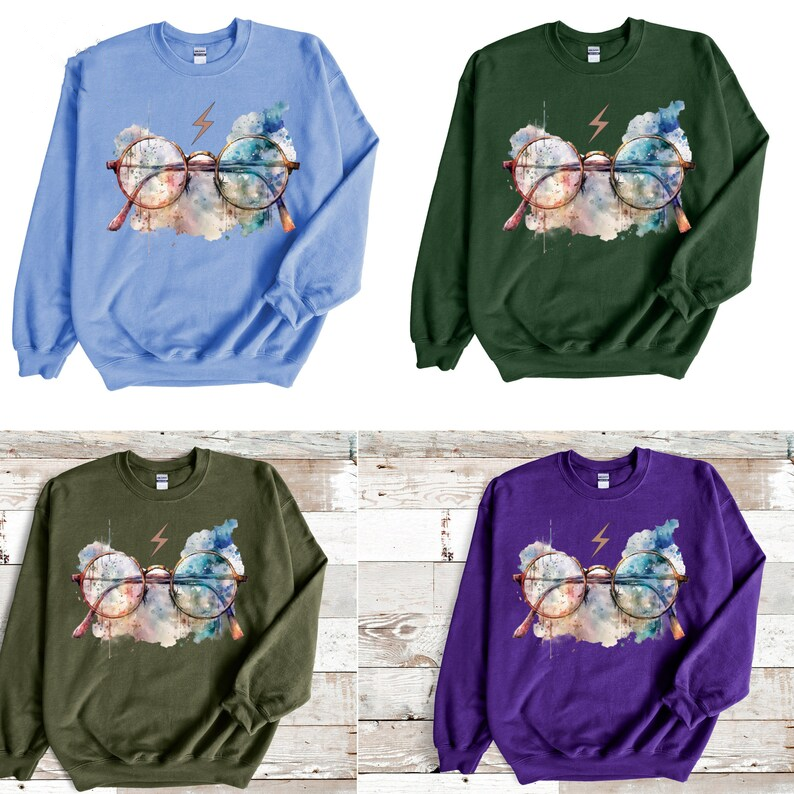 Wizard HP Glasses Magic Sweatshirt