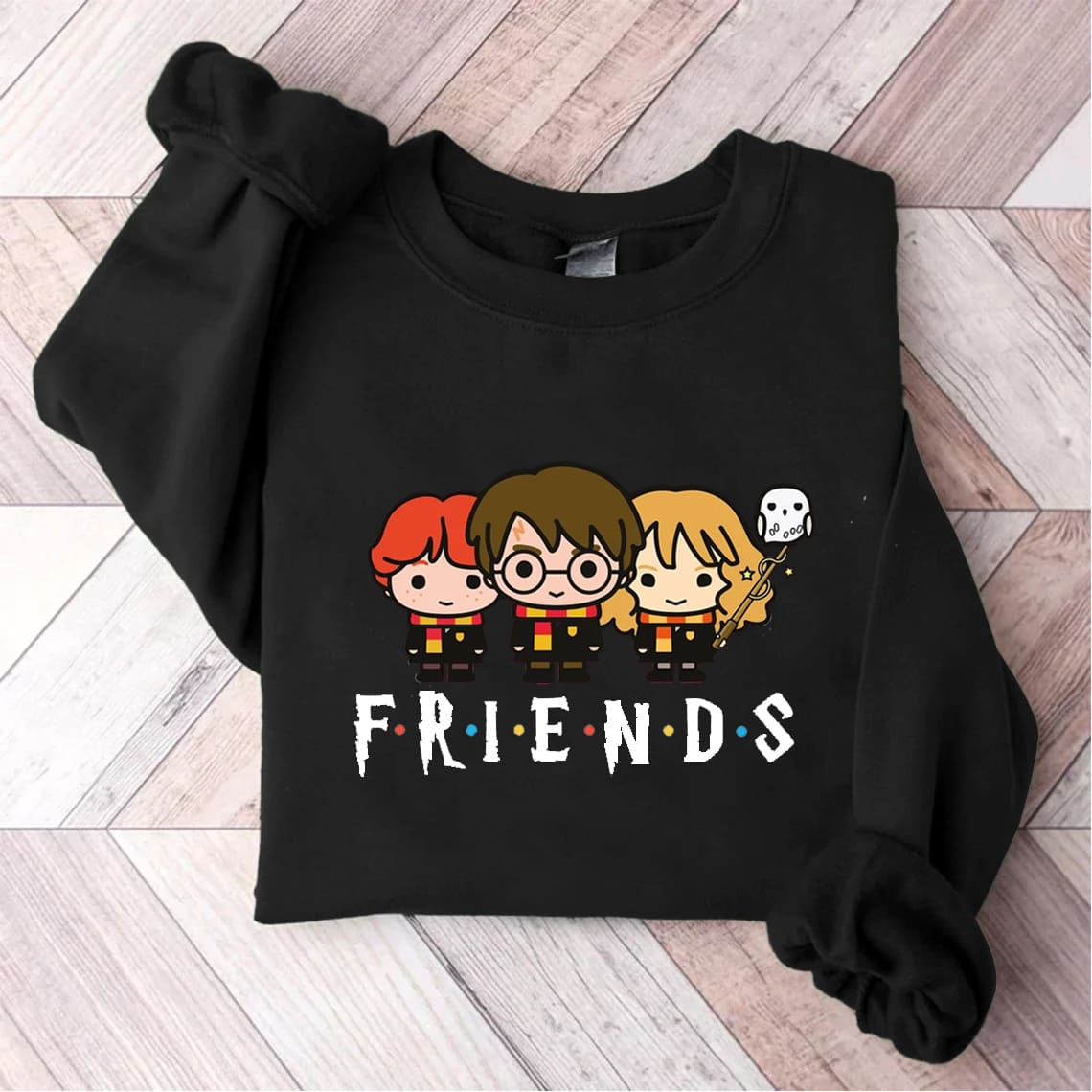 Cute Wizards Magic Print Sweatshirt