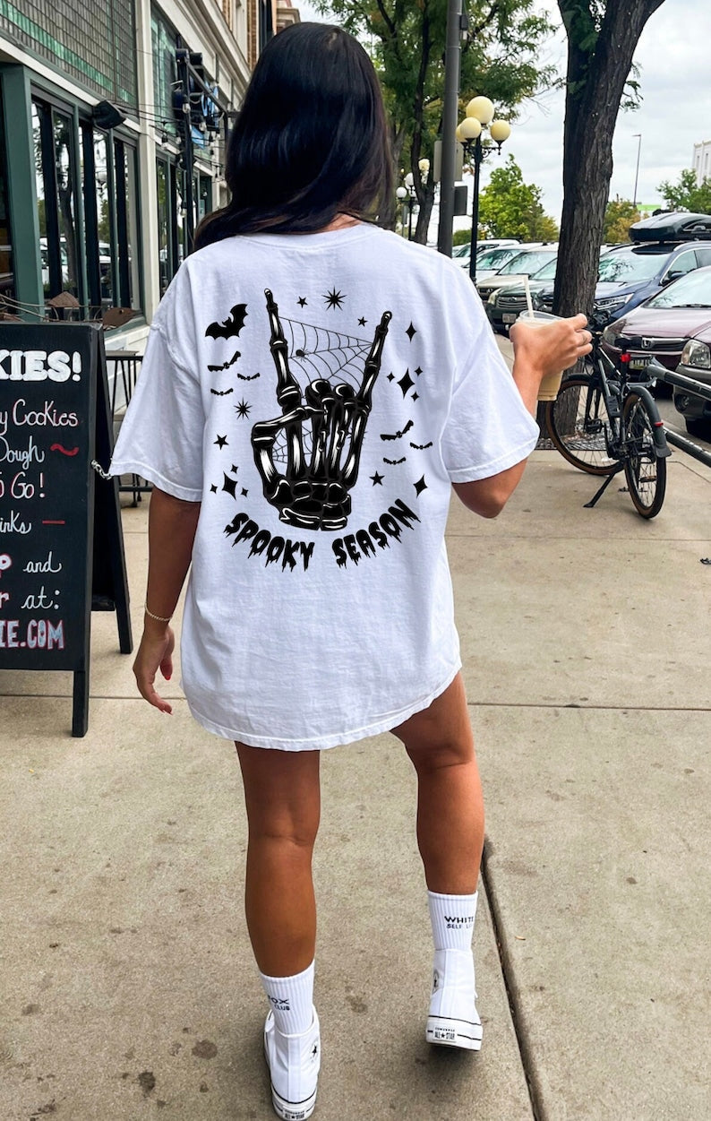 Spooky Season Skeleton Hand T-shirt
