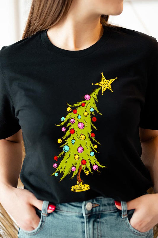 Trendy Christmas Tree T-shirt