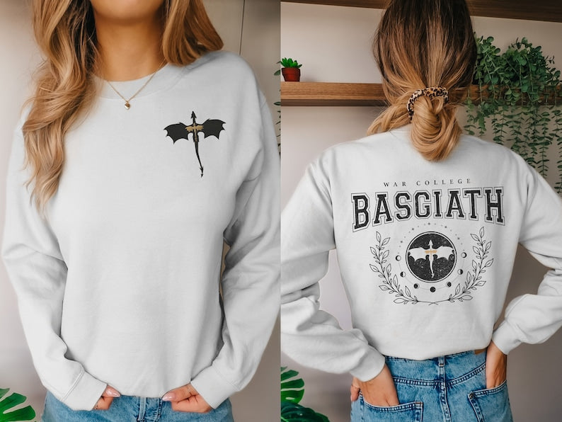 Front And Back Print Fourth Wing Sweatshirt