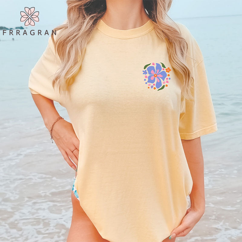 You Are Enough Flower Print T-shirt