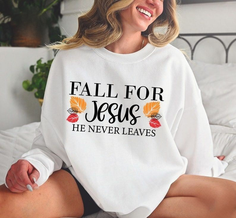 He Never Leaves Crewneck Sweatshirt