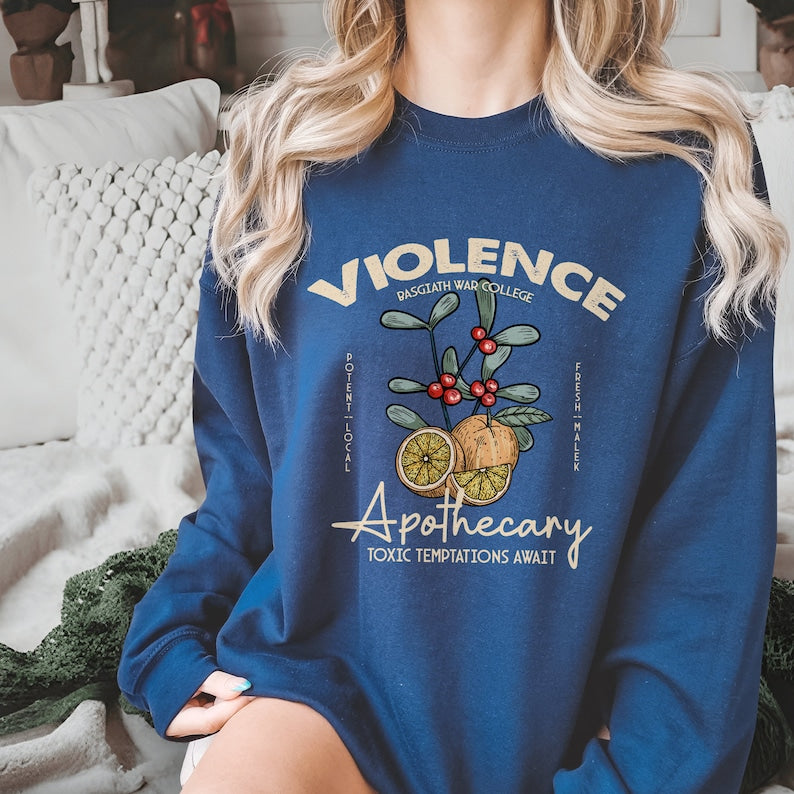 Violet Book Lover Bookish Sweatshirt