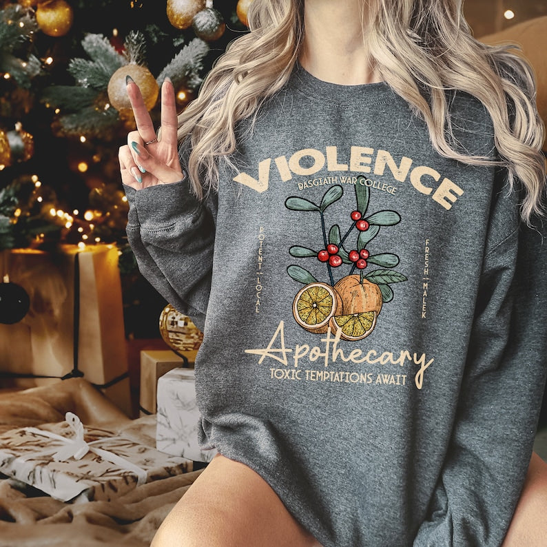 Violet Book Lover Bookish Sweatshirt